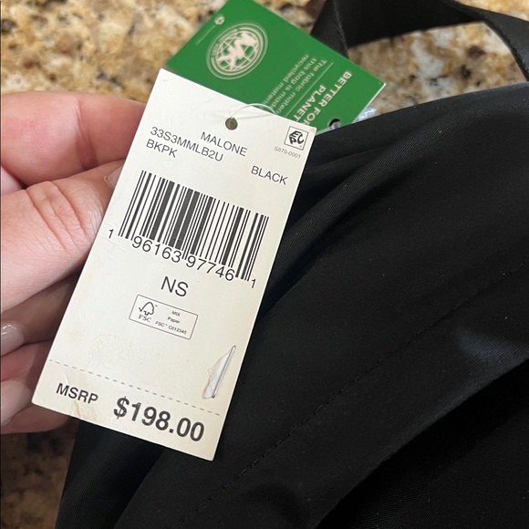 New - Michael Kors Jet Black Men's Backpack - Picture 2 of 8